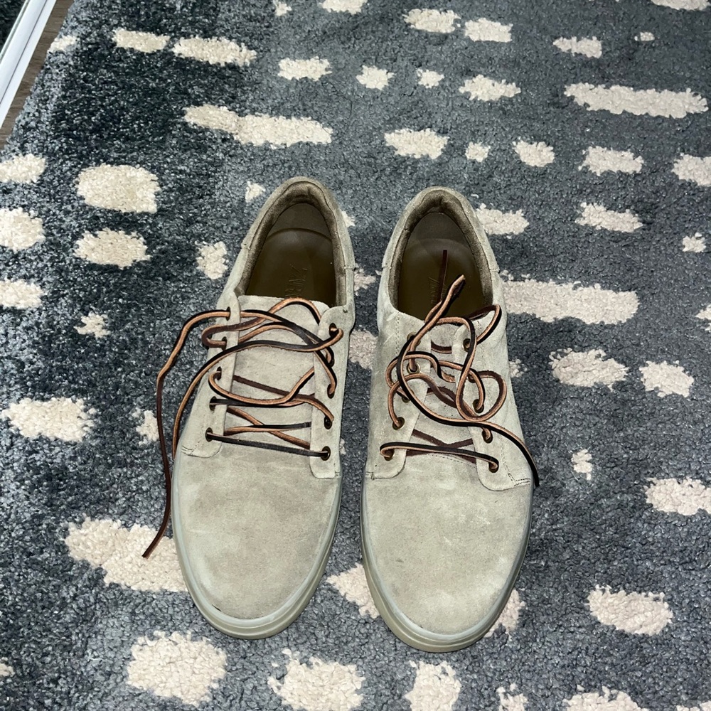 Men's Tan Suede Casual Shoes